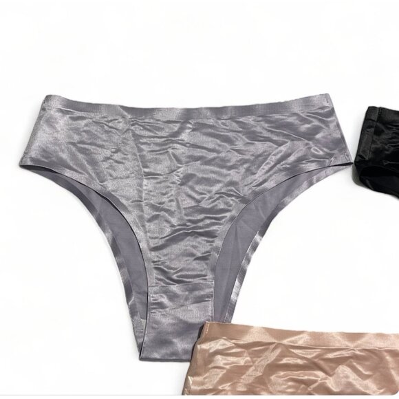 Set Of 3 Underwear Polyamide & Elastane Womens Size L, New - Picture 2 of 11